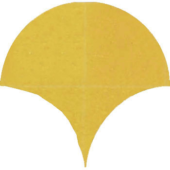 Mosaic House Moroccan tile Susie 18 Yellow  solid hand painted handpainted fishscales 